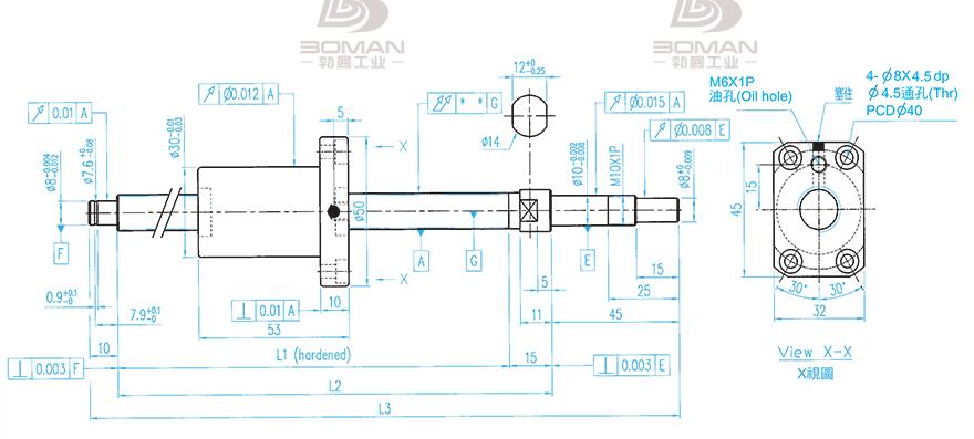 TBI XSVR01210B1DGC5-480-P1 tbi滚珠丝杆可提供轴端加工
