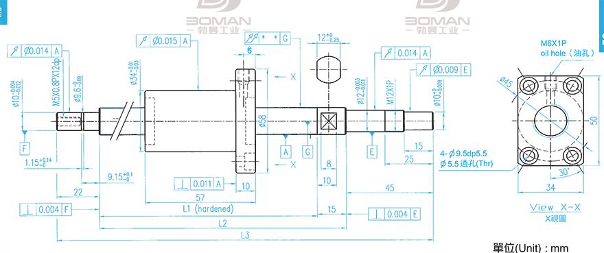 TBI XSVR01510B1DGC5-371-P1 tbi滚珠丝杆型号规格讲解