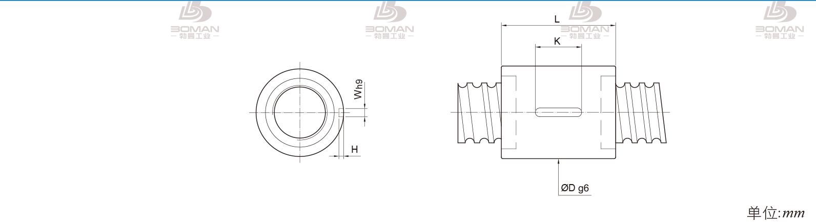 PMI RSIC8012-6 PMI TBI研磨级滚珠丝杆